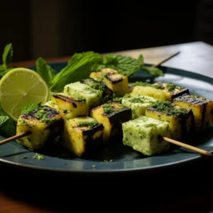 Mint Pesto Paneer Tikka